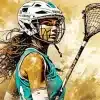 Lacrosse Player Paint By Number