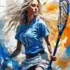 Aesthetic Lacrosse Girl Paint By Number