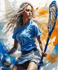 Aesthetic Lacrosse Girl Paint By Number