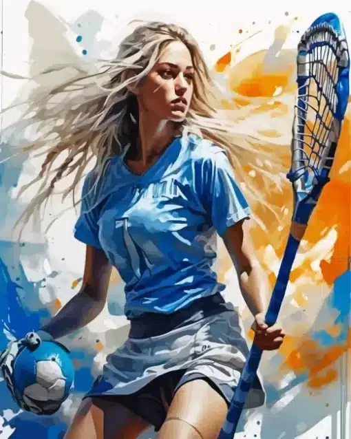 Aesthetic Lacrosse Girl Paint By Number