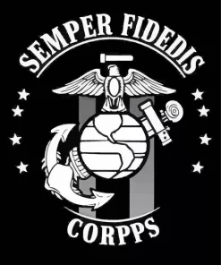 Semper Fidelis Marine Corps Paint By Numbers
